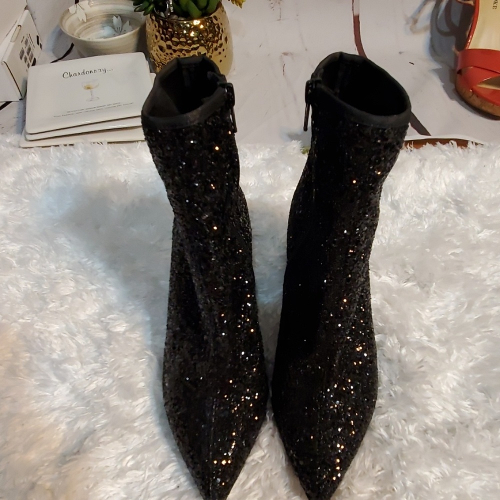 Top Shop Sequence  Pointy Toe Bootie ( Nordstrom)